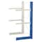 Vestil Blue Steel Single-Sided Racking 10"Wx44"Lx144"H 6125lb Capacity SAC-1236 - alternate 2